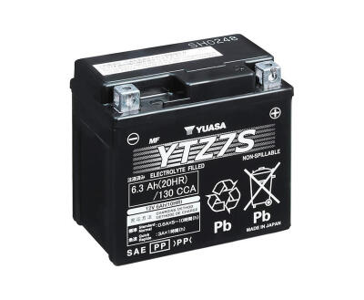 Акумулятор МОТО YTZ7S(WC) Yuasa 12V 6,3Ah 130A