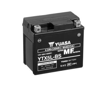 Акумулятор МОТО YTX5L-BS(CP) Yuasa 12V 4Ah 80A