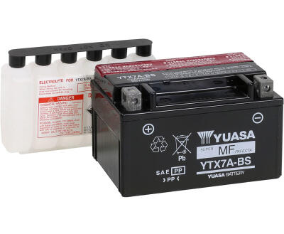 Акумулятор МОТО YTX7A-BS(CP) Yuasa 12V 6Ah 105A