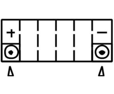 Акумулятор МОТО YTX12-BS(CP) Yuasa 12V 10,5Ah 180A