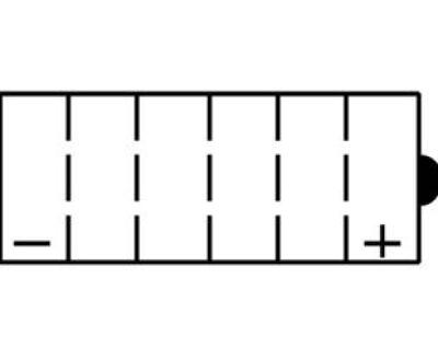 Акумулятор МОТО YB7L-B(CP) Yuasa 12V 8,4Ah 75A