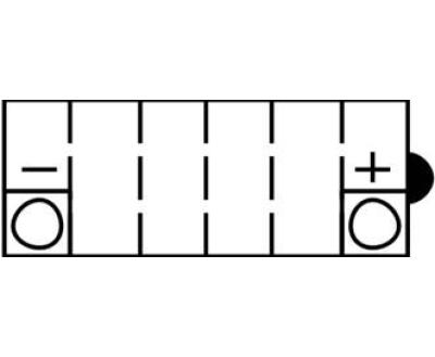 Акумулятор МОТО YB10L-B(CP) Yuasa 12V 11,6Ah 120A