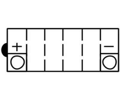 Акумулятор МОТО YB12A-A(CP) Yuasa 12V 12,6Ah 150A