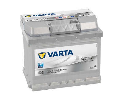 Акумулятор VARTA 52Ач 520 А -/+  207*175*175  Silver Dynamic   C6