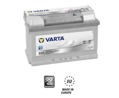 Акумулятор VARTA 74Ач 750А -/+ 278*175*175 Silver Dynamic  E38