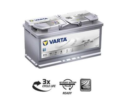 Акумулятор VARTA Start Stop plus  AGM  95Ач 850А -/+  353*175*190  G14  (A5)