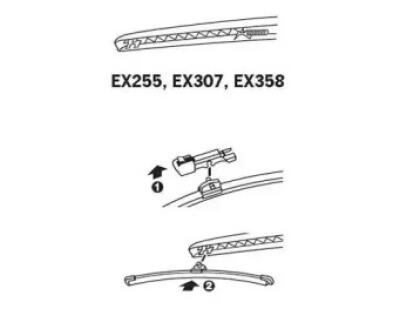 EX255 (TRICO)  Щітка склоочисника Exact Fit