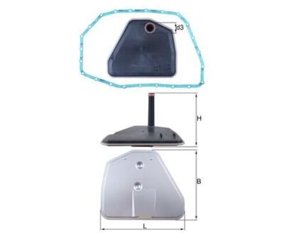 HX164D Фільтр гідравліки (MAHLE)