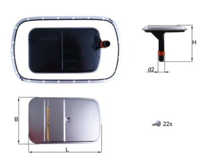 HX165KIT Фільтр гідравліки (KNECHT)