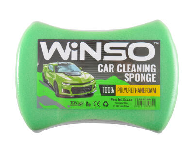 Губка для миття авто WINSO з дрібними порами 200*140*60mm (зелена)