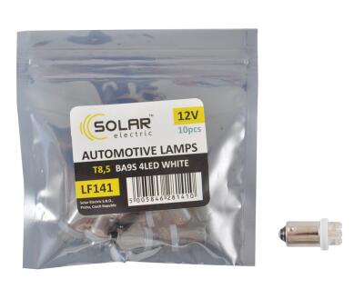 LED 12V T8.5 BA9s 4leds white 1шт. (10шт.) Поліетилен уп.