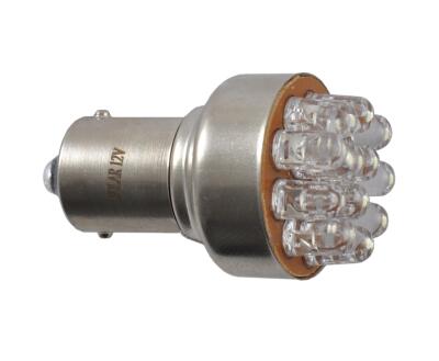 LED 12V S25 BA15s 12leds white 1шт. (2шт.) Поліетилен уп.