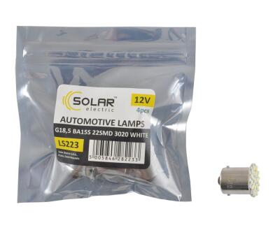 LED 12V G18.5 BA15s 22led 3020 white 1шт. (4шт.) Поліетилен уп.