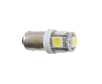 LED 12V T8.5 BA9s 5led 5050 white 1шт. (10шт.) Поліетилен уп.