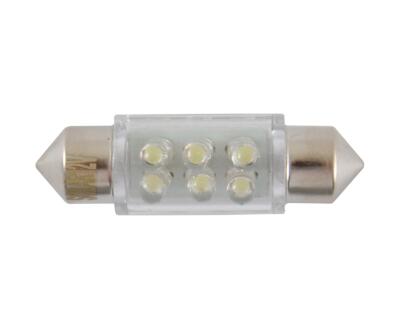 LED 24V SV8.5 T11x36 6leds white 1шт. (10шт.) Поліетилен уп.