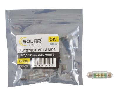 LED 24V SV8.5 T11x39 6leds white 1шт. (10шт.) Поліетилен уп.