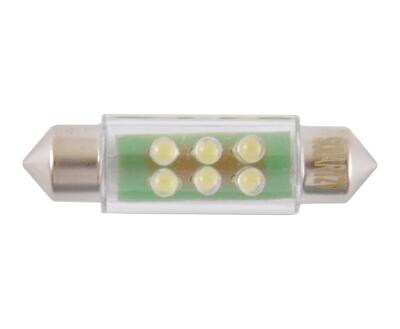 LED 24V SV8.5 T11x39 6leds white 1шт. (10шт.) Поліетилен уп.