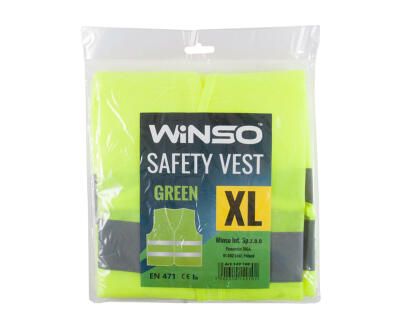 Жилет сигнальний WINSO, зелений, розмір XL (50шт/ящ)