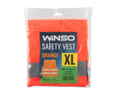 Жилет сигнальний WINSO, оранжевий, розмір XL (50шт/ящ)