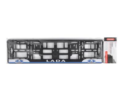 Рамка Сarlife кольоровий друк, Lada біло-чорна