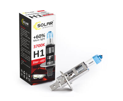 Solar H1 12V 55W P14,5s Starlight + 60% (10/1000 шт.)