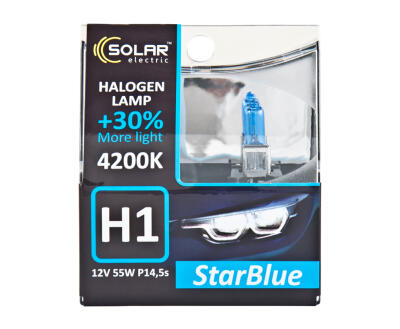 Solar H1 12V 55W P14,5s StarBlue 4200K, SET (10/100шт.)
