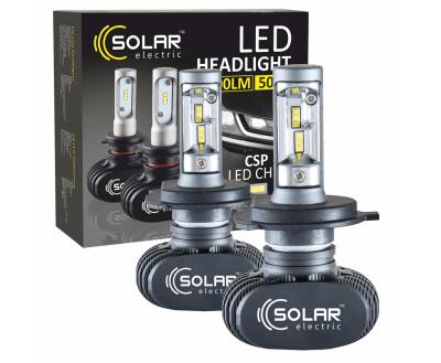 SOLAR LED H4 12/24V 6000K 4000Lm 50W Seoul CSP 19x19 км-т 2шт (50шт.)