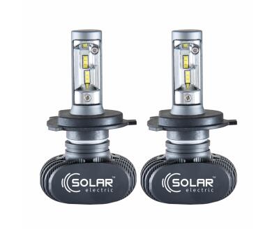 SOLAR LED H4 12/24V 6000K 4000Lm 50W Seoul CSP 19x19 км-т 2шт (50шт.)