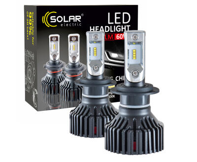 SOLAR LED  H7 12/24V 6000K 4000Lm 50W Seoul CSP 19x19 км-т 2шт (50шт.)