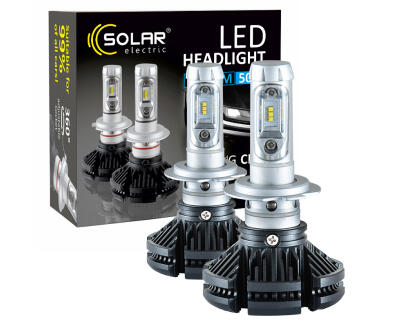 SOLAR LED H7 12/24V 6000Lm 50W ZES Chip (50шт.)