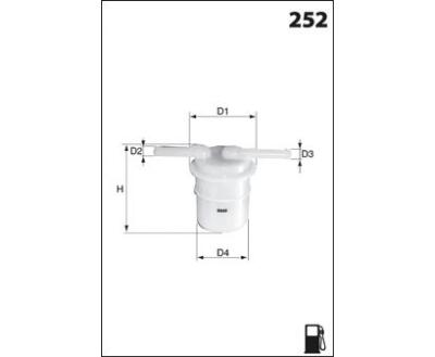 ELE3585 Фільтр палива (Mecafilter) ( аналогWF8141/KL107)
