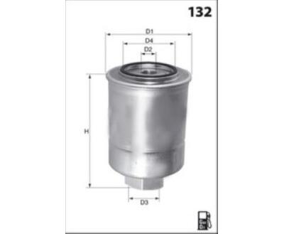 ELG5288 Фільтр палива (Mecafilter) ( аналогWF8341/KC208)