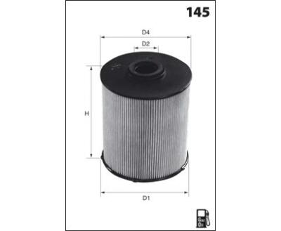 ELG5408 Фільтр палива (Mecafilter) ( аналогWF8433/KX331D)