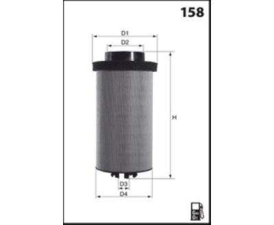 ELG5517 Фільтр палива (Mecafilter) ( аналог95022E/KX80/1D)
