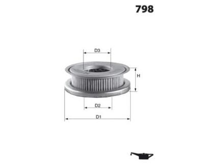 ELH4208 Фільтр оливи (Mecafilter) ( аналог/HX44)