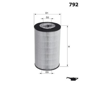 ELH4285 Фільтр оливи (Mecafilter) ( аналогWL7240/)