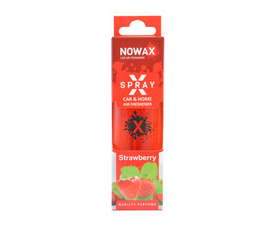 NOWAX Ароматизатор повітря з розпилювачем в коробці NOWAX серія “X Spray“ - Strawberry