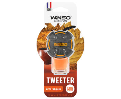Освіжувач повітря WINSO Tweeter, на дефлектор, 8мл., Anti Tobacco (24шт/ящ.)