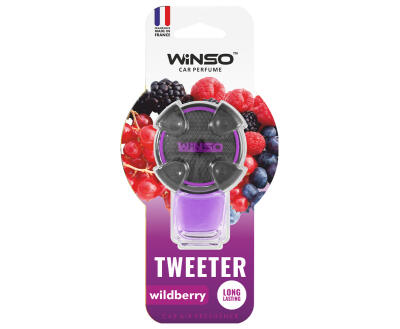 Освіжувач повітря WINSO Tweeter, на дефлектор, 8мл., Wildberry (24шт/ящ.)