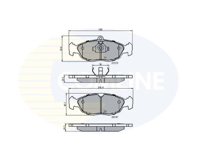 CBP0134 Comline - Гальмівні колодки до дисків
