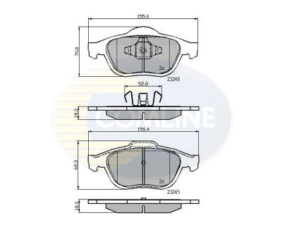 CBP01116 Comline - Гальмівні колодки до дисків