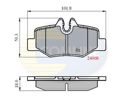 CBP01306 Comline - Гальмівні колодки до дисків