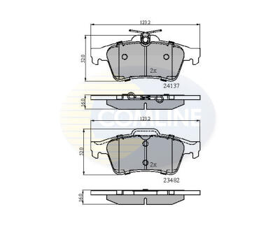CBP01599 Comline - Гальмівні колодки до дисків