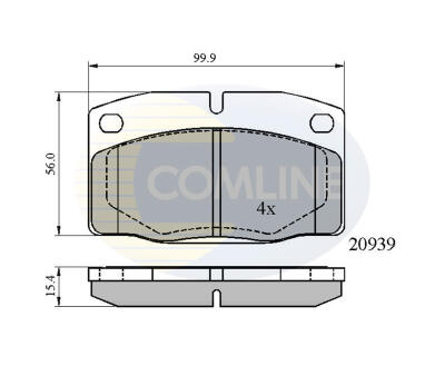 CBP0135 Comline - Гальмівні колодки до дисків