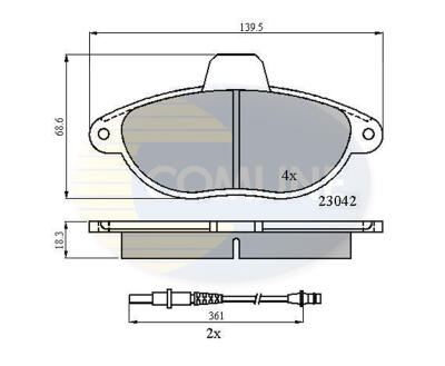 CBP2714 Comline - Гальмівні колодки до дисків