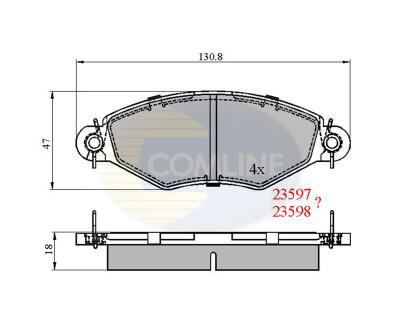 CBP0704 Comline - Гальмівні колодки до дисків