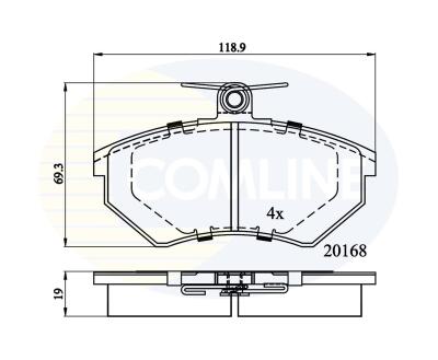 CBP0511 Comline - Гальмівні колодки до дисків