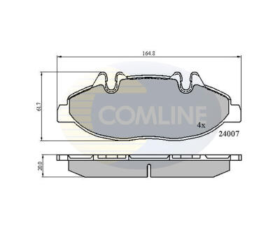 CBP01305 Comline - Гальмівні колодки до дисків