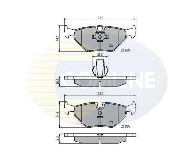 CBP01011 Comline - Гальмівні колодки до дисків