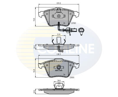 CBP11753 Comline - Гальмівні колодки до дисків